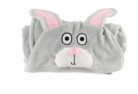 Kids Bunny Hooded Blanket