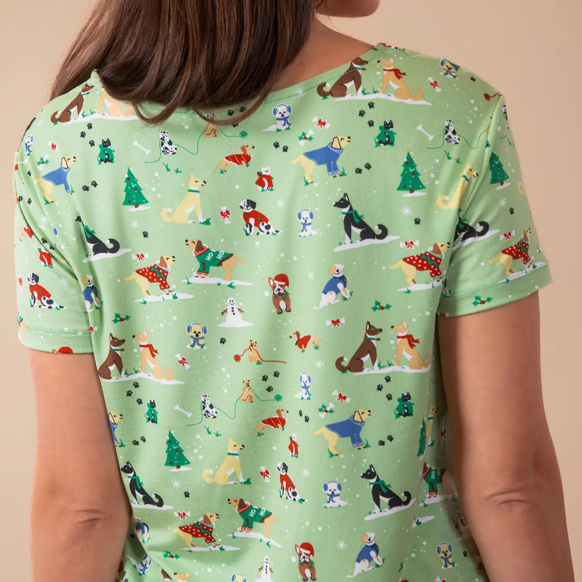 Santa Paws Pajama Top