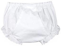 White Baby Panties with Eyelets