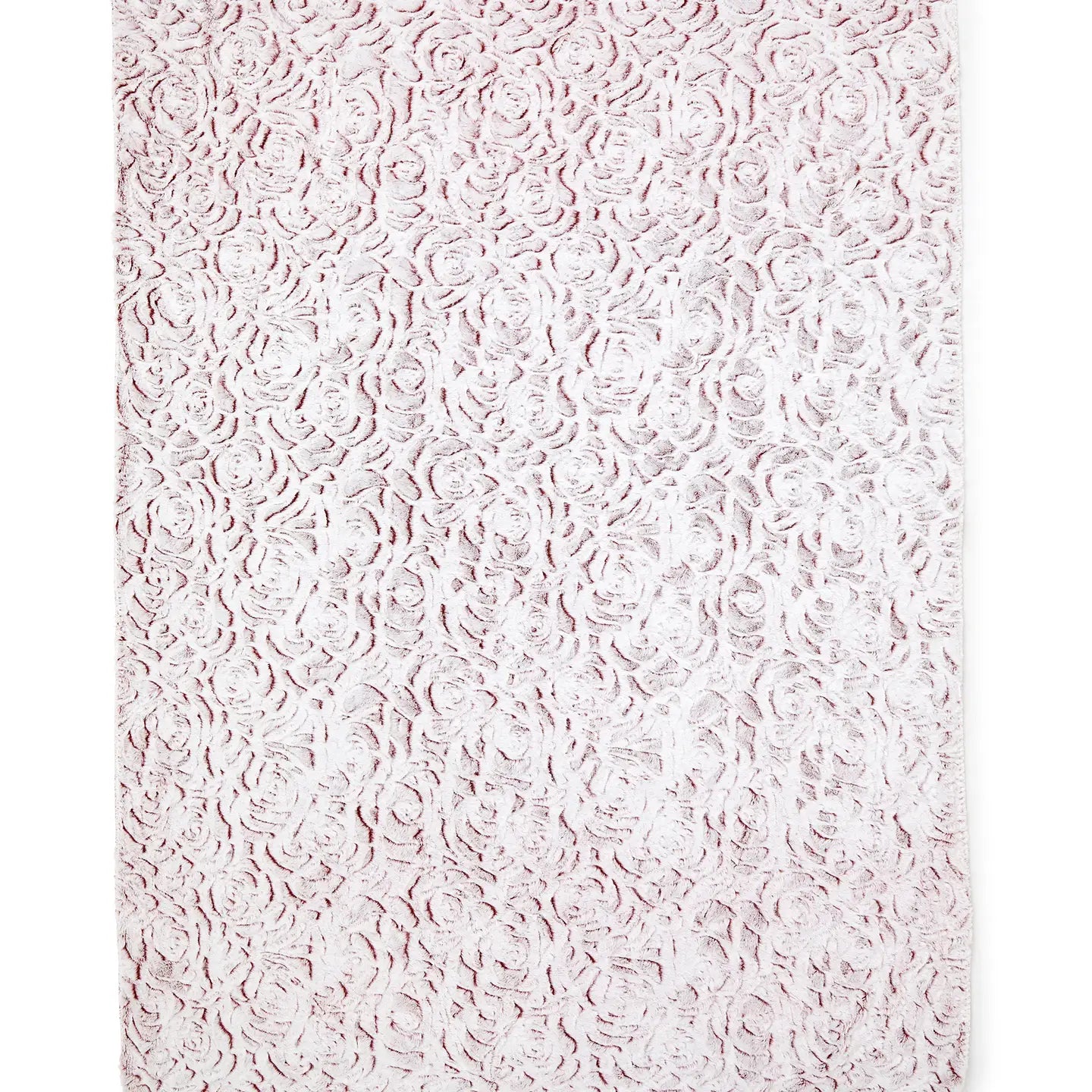 Dusty Rose Plush Throw Blanket