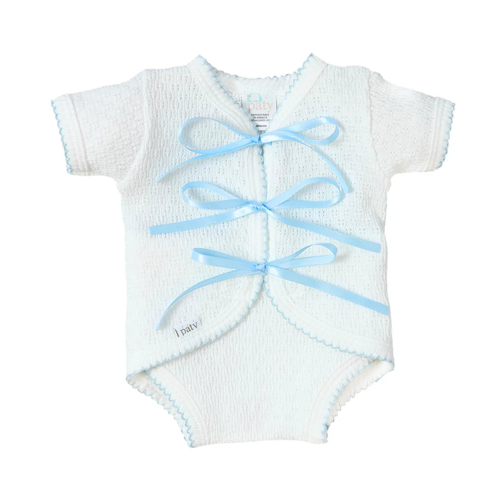 Paty Knit Ribbon Tie Onesie