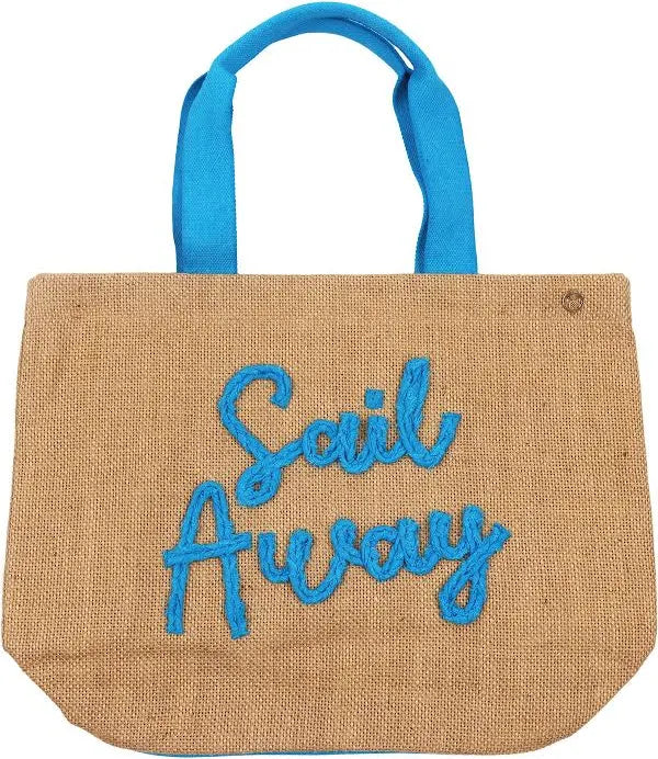 Sail Away Embroidered Tote