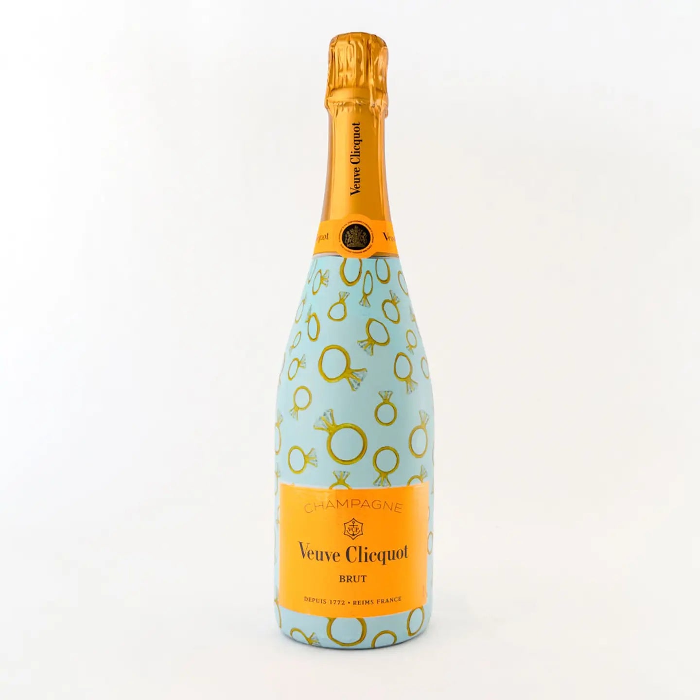 Beau Bottles Blue Engagement Ring - Champagne Collection