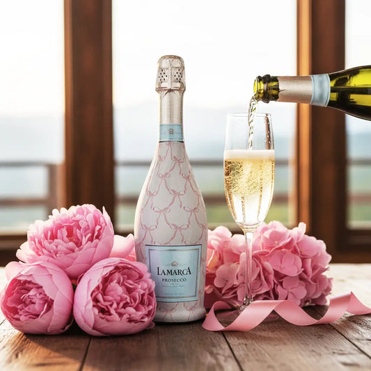 Beau Bottles Grandmillenial Pink Bows- Prosecco Collection