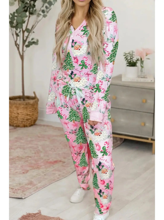 Santa Pink 2pcs Lounge Set