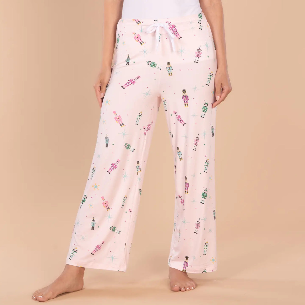 Nutcracker Parade Pajama Pants | Pink Christmas Pj Bottoms