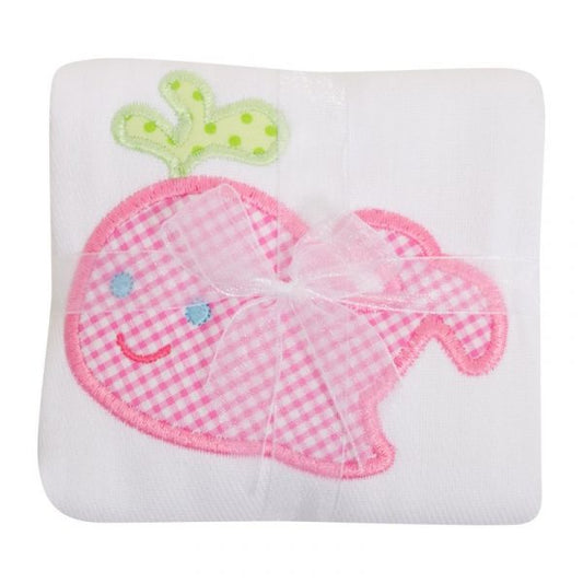 Pink Whale Burp Cloth