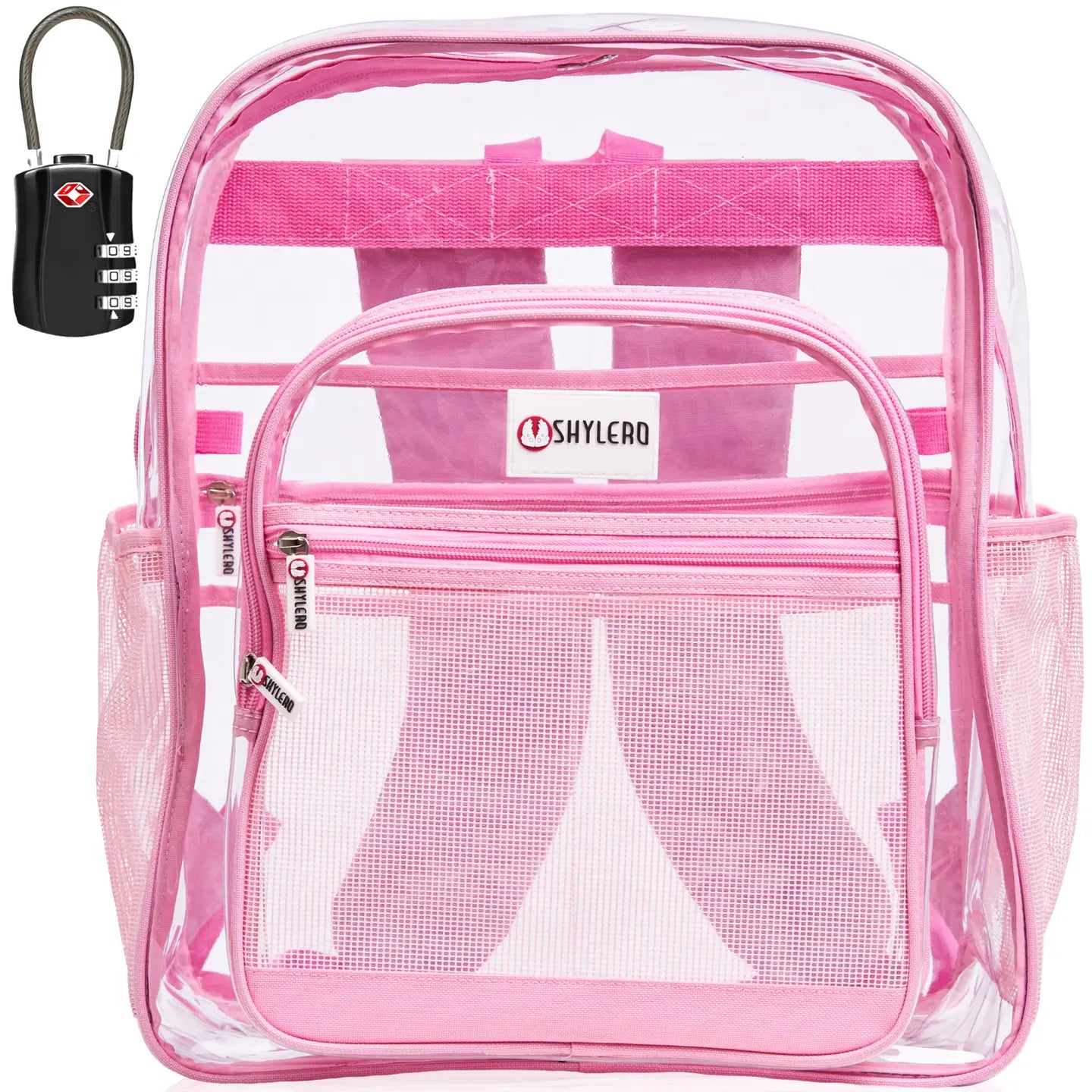 Pink Rhino Clear Backpack