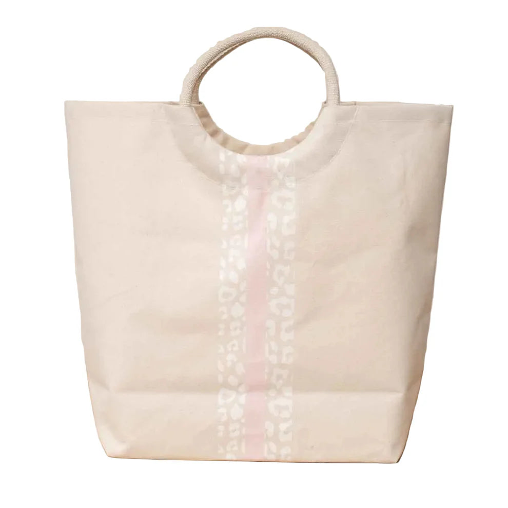 Leopard Stripe Shore Tote Bag