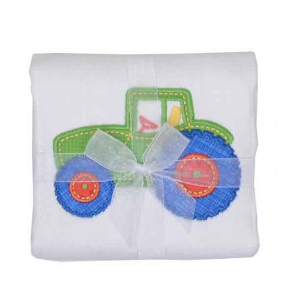 Tractor Burp Cloth
