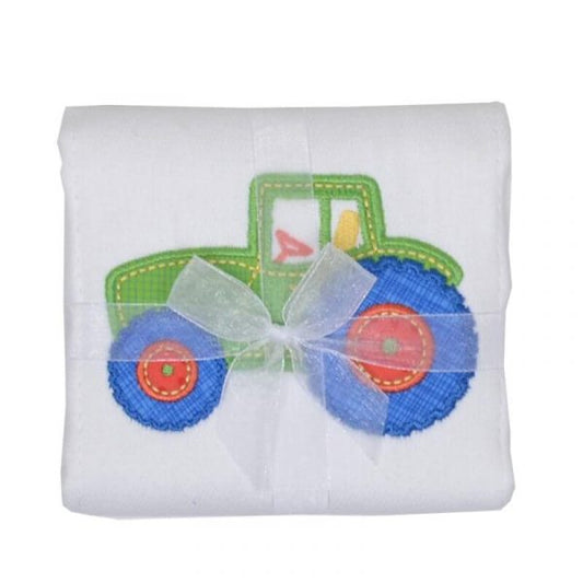 Tractor Burp Cloth