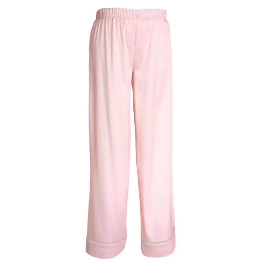 Amanda Blu Pink/Grey Satin Pajama Pants