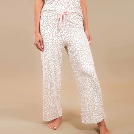 Amanda Blu Taupe Leopard Pajama Pants