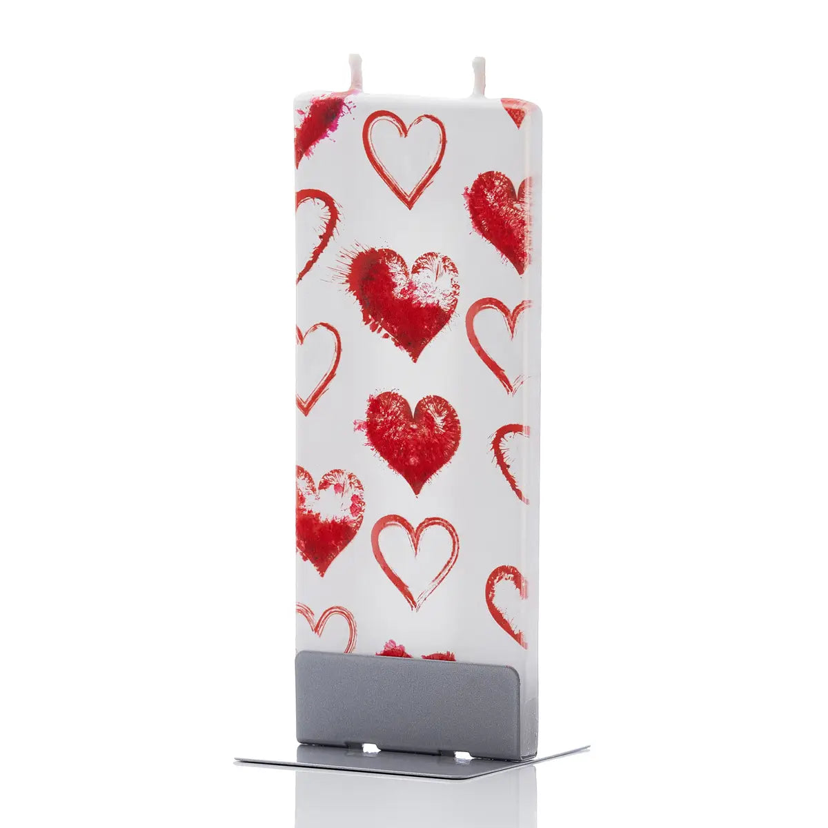 Flat Handmade Candle - Hearts