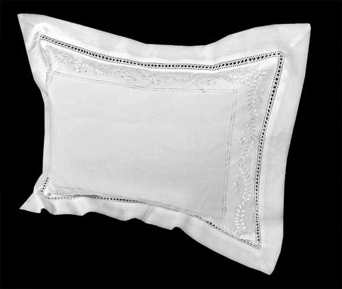 White Garland Pillow Sham