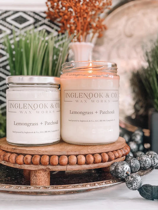 Inglenook &amp; Co Lemongrass + Patchouli Candle 9 oz.