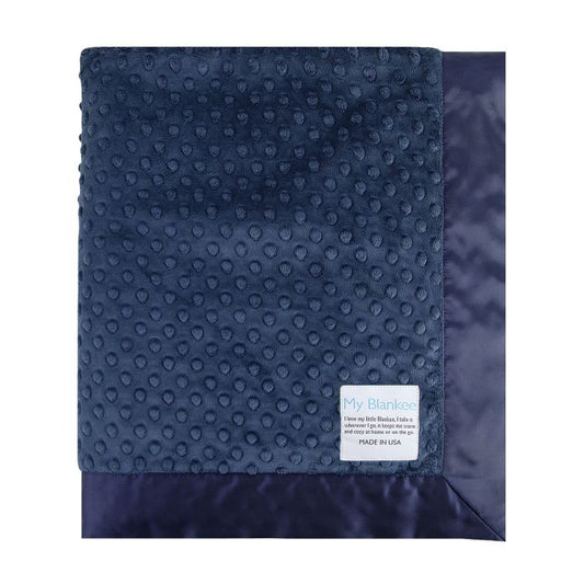 Navy Minky Blanket