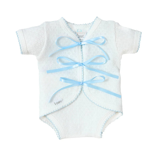 Paty Knit Ribbon Tie Onesie