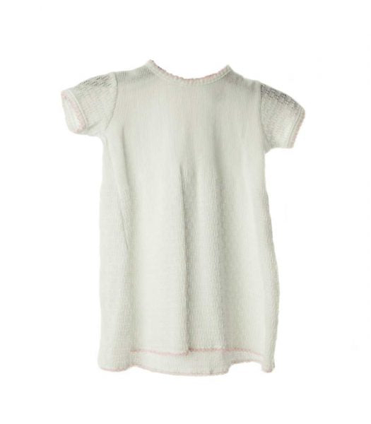 Paty White Dress With Trim