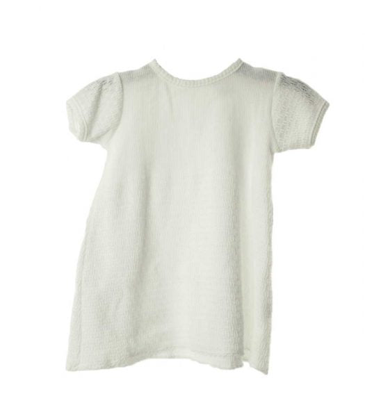 Paty White Dress With Trim