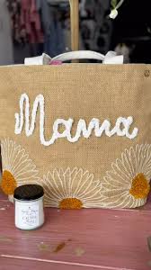 Mama Embroidered Tote