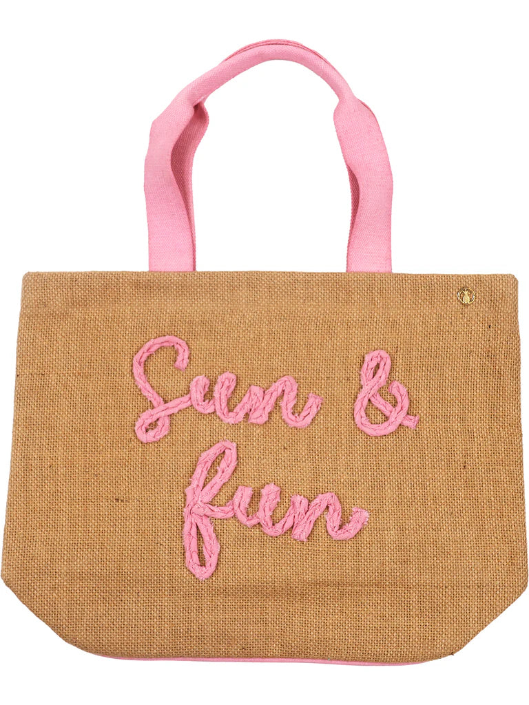 Sun & Fun Embroidered Tote