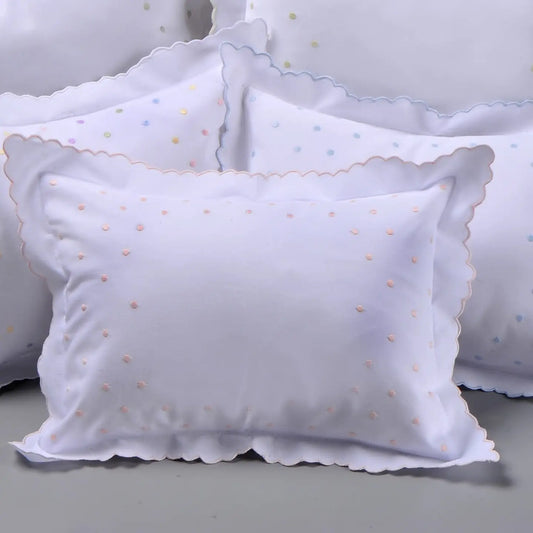 Swiss Dot Baby Pillow Sham - Pink Dots
