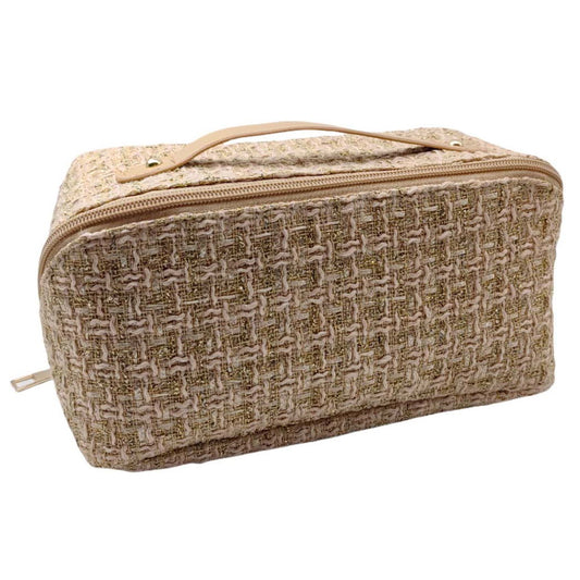 Woolen Weave Cosmetic Travel Bag